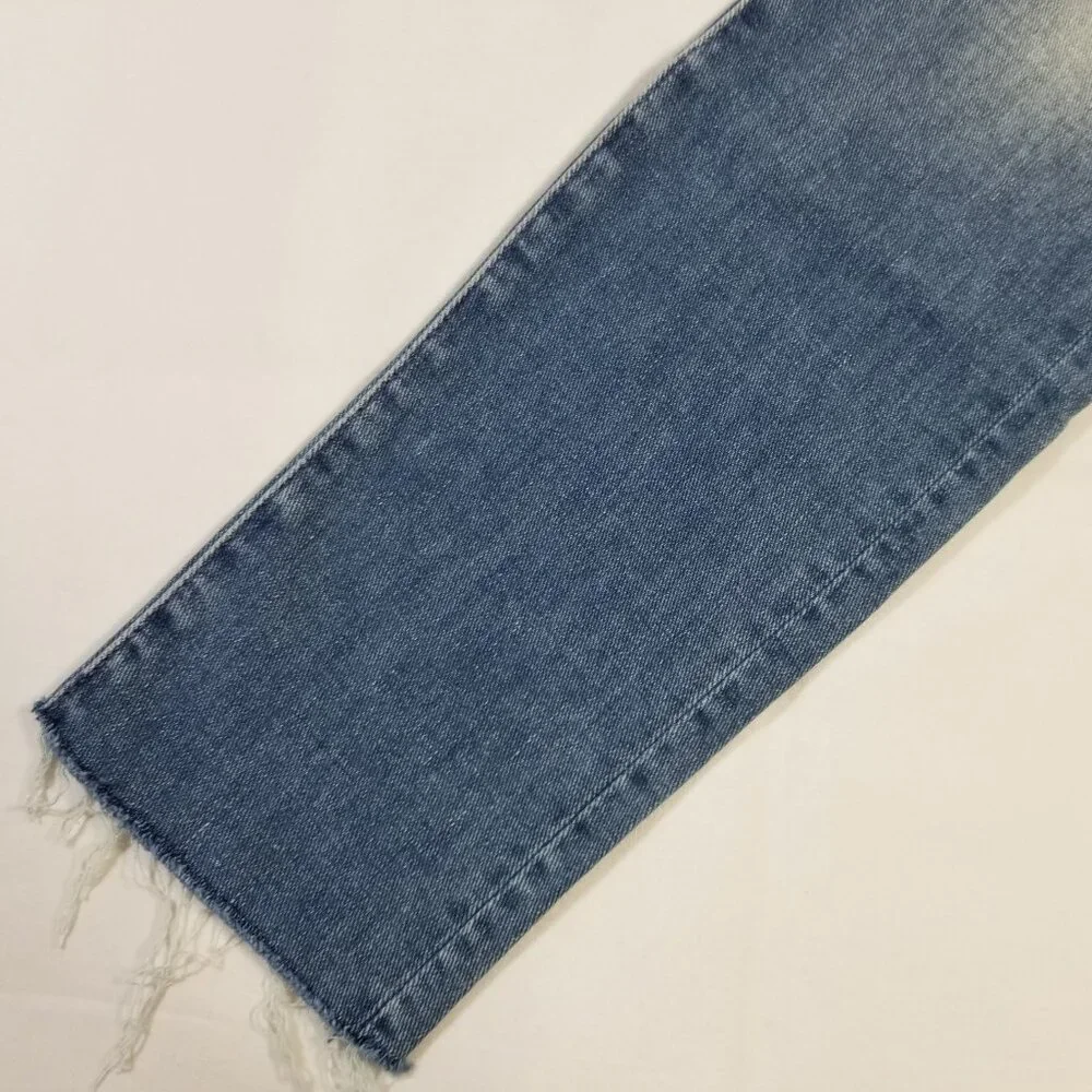 NWT‎ Mother Denim Looker Ankle Fray Stretch Skinny Jeans When Sparks Fly Size 24